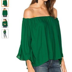 Women's Off The Shoulder Blouse Green